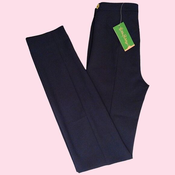 Lilly Pulitzer 'Alessia' Stretch Dinner Pant, Midnight Navy,Size 00 / 26" W, NWT - Picture 2 of 9